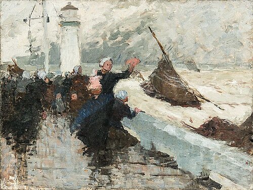 Mother and Child at Shore, , Eugène Lawrence Vail