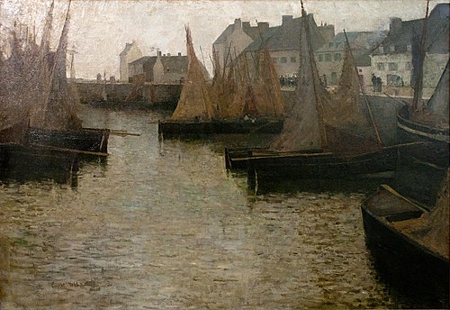 Barques à Concarneau, 1887, Eugène Lawrence Vail