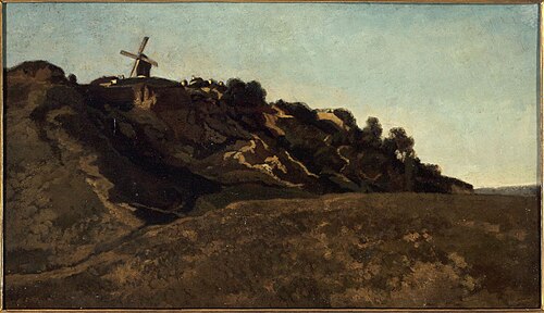 Vue de Montmartre, vers 1848, 1848, Eugène Lavieille