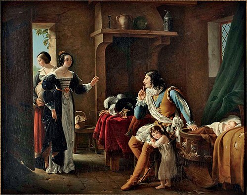 Louis XIII et Mlle de La Fayette, 1817, Eugénie Servières