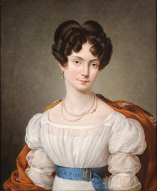 Portrait de jeune femme, 1824, Eugénie Servières