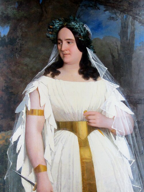 Adelaida Corradi de Pantanelli as Norma, 1845, Raymond Quinsac Monvoisin