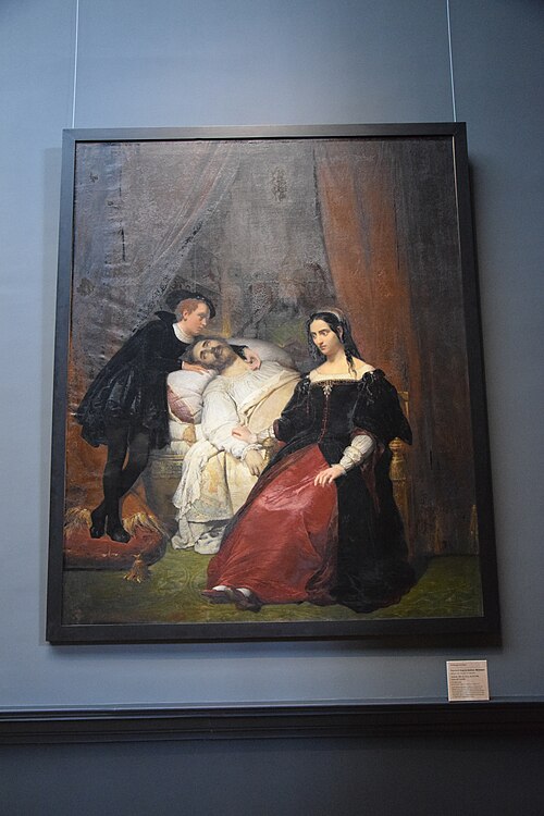 Jeanne la Folle, reine de Castille, 1833, Raymond Quinsac Monvoisin