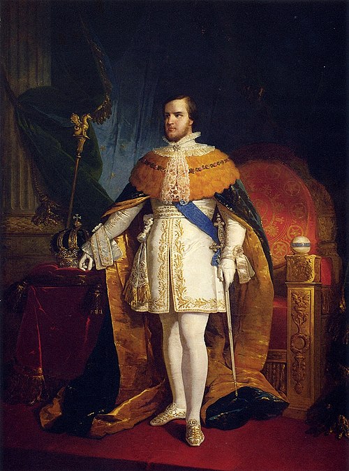 Dom Pedro II, Emperor of Brazil, at age 21., 1847, Raymond Quinsac Monvoisin