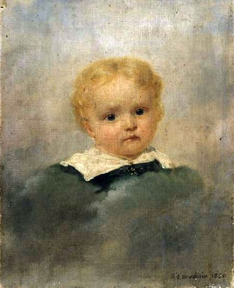 Portrait of a child from the Sapieha family, 1860, Raymond Quinsac Monvoisin