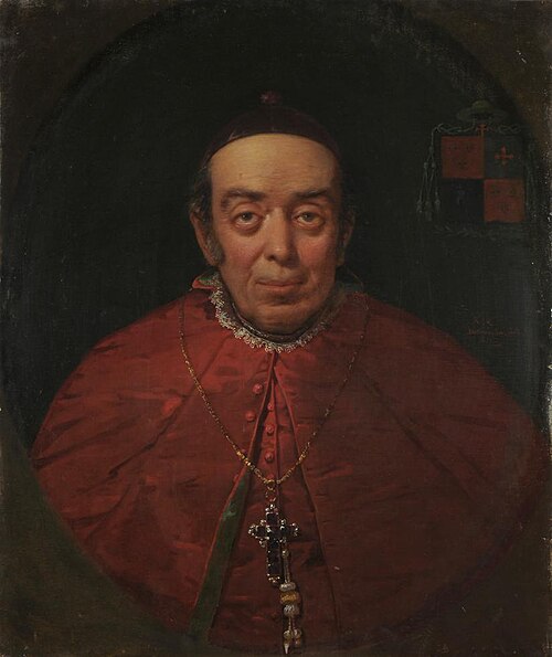 Retrato del Obispo Elizondo, 1851, Raymond Quinsac Monvoisin
