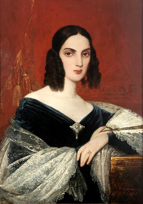 Doña Carmen Alcalde y Velasco de Cazotte, 1843, Raymond Quinsac Monvoisin