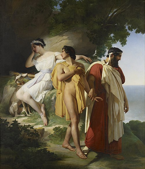 Télémaque et Eucharis, 1824, Raymond Quinsac Monvoisin