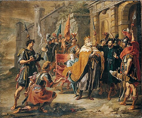 David mourns the death of Absalom, 1650, Willem van Herp