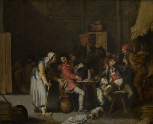 Beggar Woman in a Tavern, , Willem van Herp