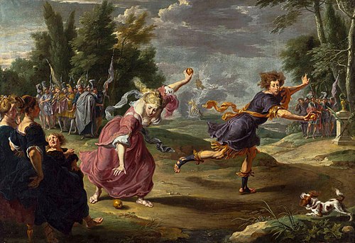 Atalanta and Hippomenes (Ovid, Metamorphoses, X, 560–707), 1632, Willem van Herp