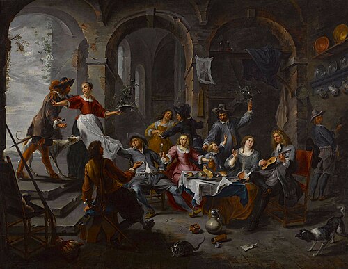 Allegory of the five senses., 1660, Willem van Herp