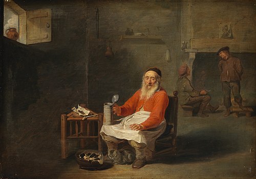 An Elderly Man with a Beer Mug, 1640, Willem van Herp