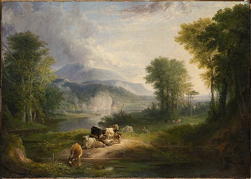 Merrimack River Landscape, , Alvan Fisher