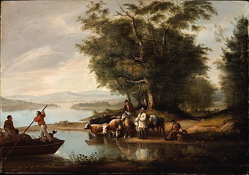 Landscape with Cows, 1816, Alvan Fisher