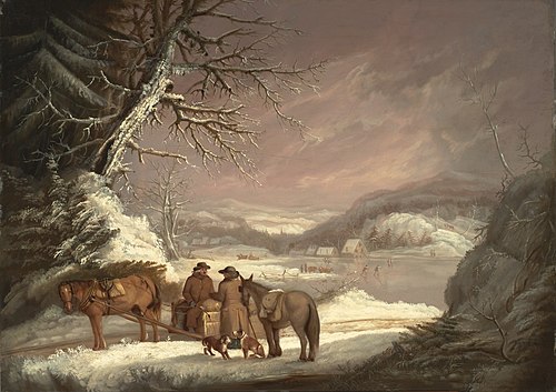 A Roadside Meeting: Winter, 1815, Alvan Fisher