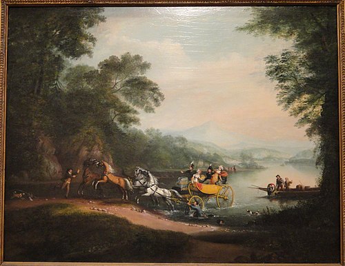 Mishap at the Ford, 1818, Alvan Fisher
