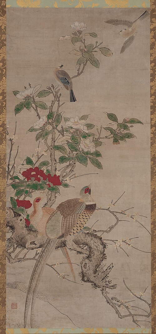 Seasonal Birds and Flowers, , Kanō Sanraku