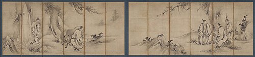 Chinese Sages, 1600, Kanō Sanraku