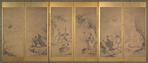 Buddhist, Daoist, and Confucian Patriarchs, , Kanō Sanraku