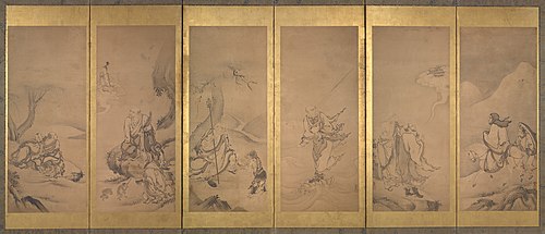 Buddhist, Daoist, and Confucian Patriarchs, , Kanō Sanraku