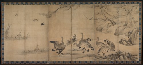Wild Geese, 1607, Kanō Sanraku