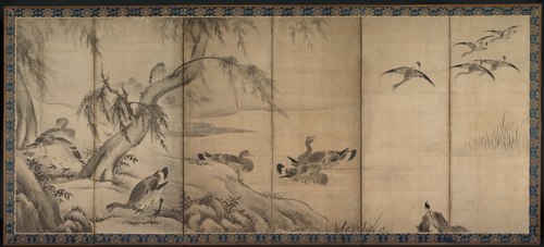 Wild Geese, 1607, Kanō Sanraku