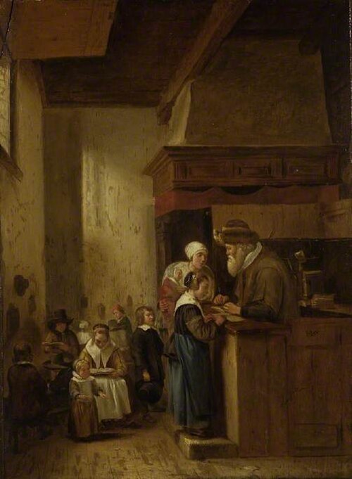 The village school, , Hendrick van der Burch