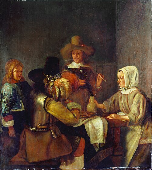 The Oyster Meal, 1650, Hendrick van der Burch