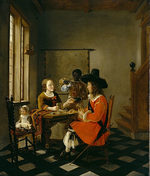 The Game of Cards, 1660, Hendrick van der Burch