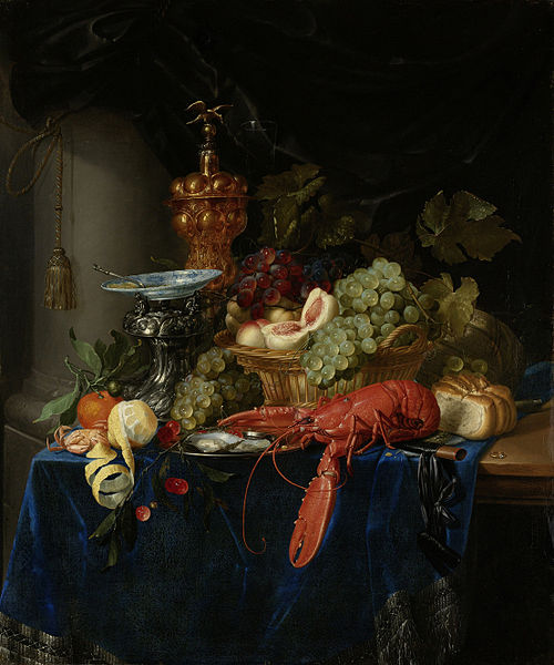 Nature morte au gobelet d'or, 1650, Pieter de Ring