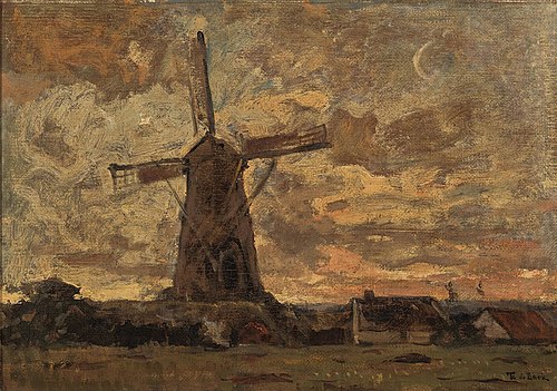 A Mill in Renkum, 1890, Théophile de Bock