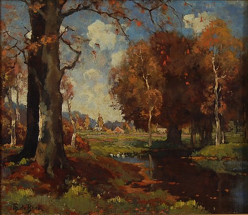 Bosgezicht, 1884, Théophile de Bock