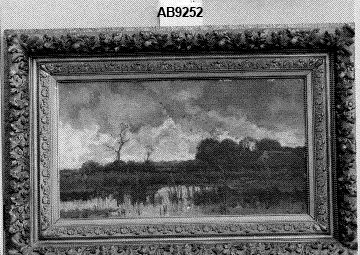 Bouwhoeve aan de plas, 1887, Théophile de Bock
