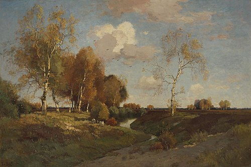 Afternoon in Autumn. The Brook of Wolfheze, 1898, Théophile de Bock