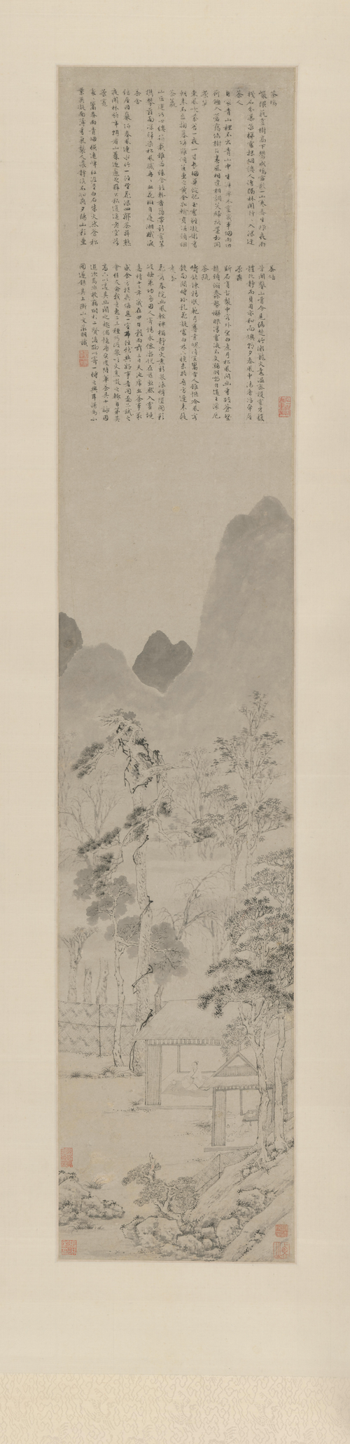文徵明茶具十咏图轴, , Wen Zhengming