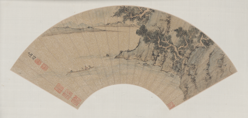 文徵明赤壁图扇页, , Wen Zhengming