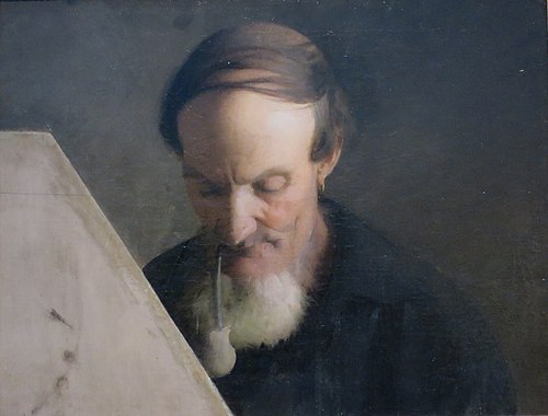 Fisherman Mending Nets, 1883, Abbott Handerson Thayer