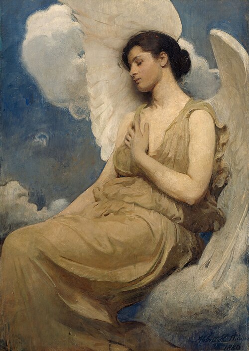 Winged Figure, 1889, Abbott Handerson Thayer