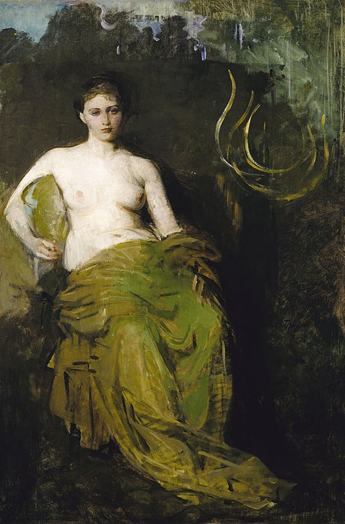 Half Draped Figure, 1885, Abbott Handerson Thayer