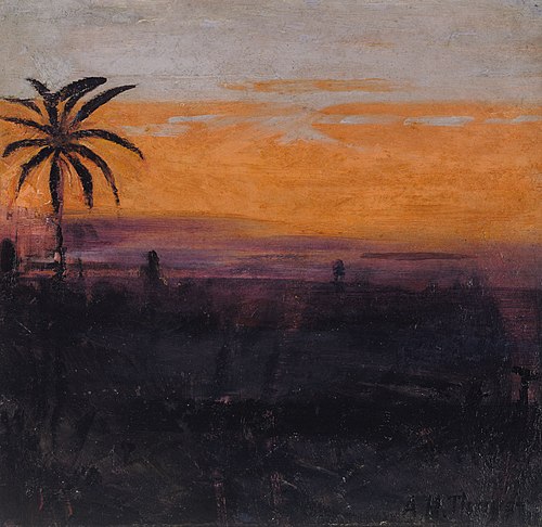 The Sky Simulated by Red Flamingoes, study for book Concealing Coloration in the Animal Kingdom, 1907, Abbott Handerson Thayer