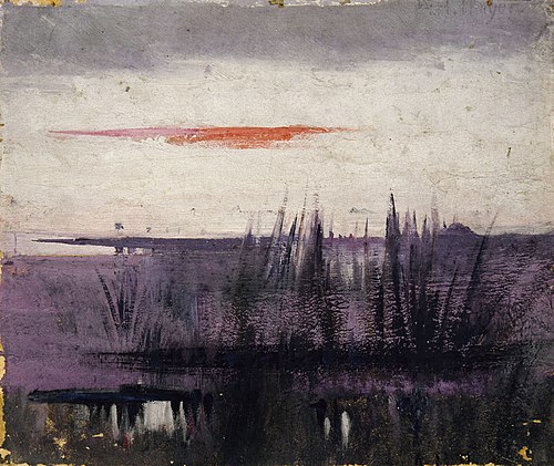 The Sky Simulated by White Flamingoes study for book, Concealing Coloration in the Animal Kingdom, 1907, Abbott Handerson Thayer