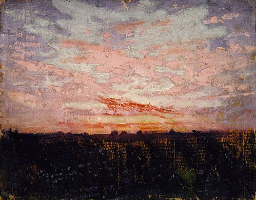 Sunrise or Sunset, study for book, Concealing Coloration in the Animal Kingdom, 1907, Abbott Handerson Thayer