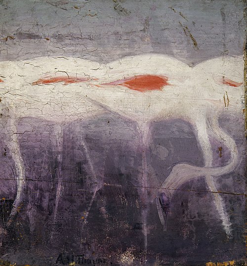 White Flamingoes, study for book Concealing Coloration in the Animal Kingdom, 1907, Abbott Handerson Thayer
