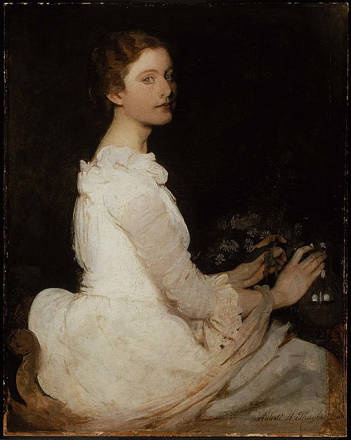 Girl in White (Margaret Greene), 1888, Abbott Handerson Thayer