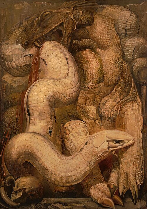 Natura Integra (Dragon Fight), 1911, Willem Adriaan van Konijnenbur