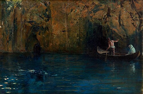 Charon's boat, 1917, Feliks Michał Wygrzywalski