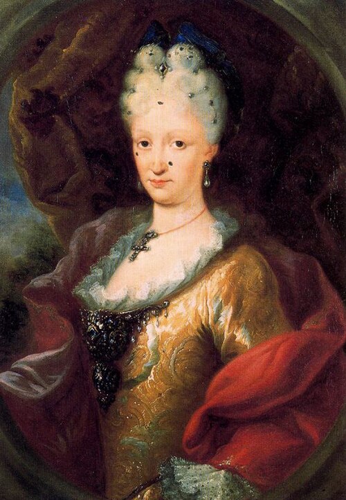 Porträt der Isabel Farnesio (1692-1766), 1718, Miguel Jacinto Meléndez