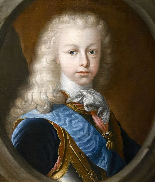 Retrato de Fernando de Borbón, príncipe de Asturias, 1725, Miguel Jacinto Meléndez