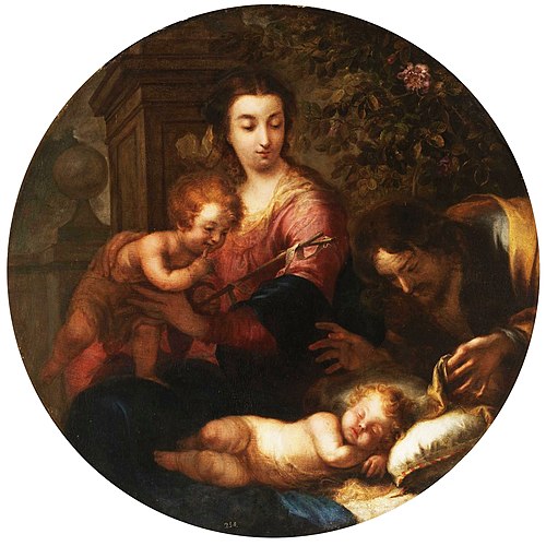 The Holy Family, 1732, Miguel Jacinto Meléndez